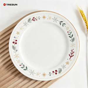 Vente en gros de vaisselle en céramique blanche personnalisée, assiettes en porcelaine blanche, résistantes au micro-ondes et au lave-vaisselle, pour restaurant - Product Image 6