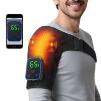 Ceinture de massage vibrante chauffante sans fil en graphène TJ-RL003-1 avec télécommande via application pour soulagement de la douleur