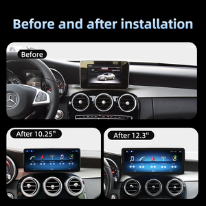 12.3 Inch <span class=keywords><strong>Android</strong></span> Màn Hình Cảm Ứng Google <span class=keywords><strong>Navigation</strong></span> Carplay Xe Đa Phương Tiện Máy Nghe Nhạc Cho Mercedes C W205 GLC X253 2015-2019 - Product Image 3