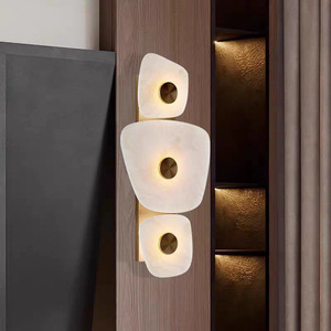 Marble Wall Lamp Led <b>Light</b> Source 220V For Living Room Bedroom Hotel <b>Corridor</b> Decorative Lighting - Product Image 1