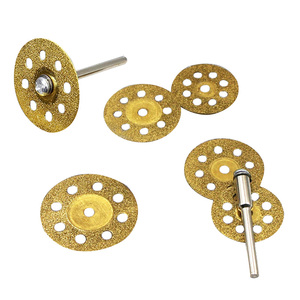 Kit de disques diamantés pour outils rotatifs, lames de scie diamantées de 20 mm, 22 mm, 25 mm, 30 mm avec mandrin pour disques de coupe, mini disques de découpe diamantés circulaires - Product Image 2