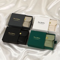 Cajas de Joyería de Papel de Lujo con Logotipo Personalizado, Cajas de Regalo Rígidas Beige para Joyas