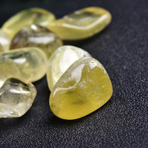 Piedra de cristal de cuarzo natural, piedra curativa, pulido de citrino, piedra caída de cristal - Product Image 6