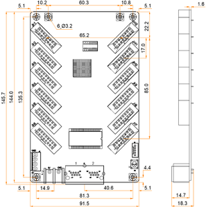 Hxt nguồn nhà máy dh7508 dh7512 dh7516 <span class=keywords><strong>LED</strong></span> hiển thị nhận được thẻ hub75 8 giao diện đầy đủ màu sắc <span class=keywords><strong>LED</strong></span> Video hiển thị Thẻ điều khiển - Product Image 6