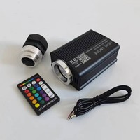 Moteur d'éclairage LED à fibre optique en aluminium 220V 16W Mini Twinkle avec contrôle par application mobile et RGBW pour éclairage de voiture effet ciel étoilé