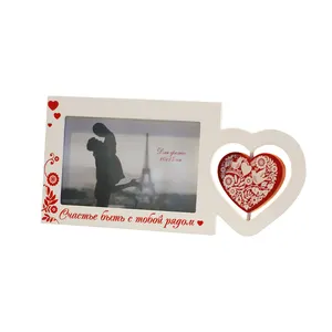 Heart Wooden Photo Frames For Valentine Day Gift