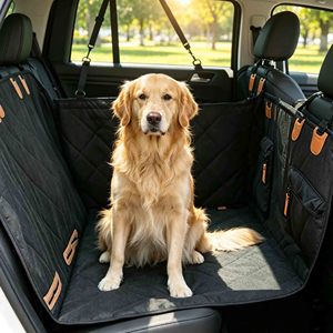 Dog Car Seat Cover for Backseat Hard Bottom Backseat Extender for Dogs Waterproof Auto Hammock Backseat Bed and Car Seat Protect - Product Image 1