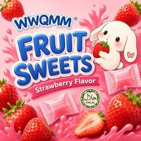 WWQMM Zachte Snoepjes Verzegelde Vochtbestendige Blokjes Snoep 100g Doos Witte Kristalsuiker Zoete Fruitige Smaak Snack Bulk Gummy Candy