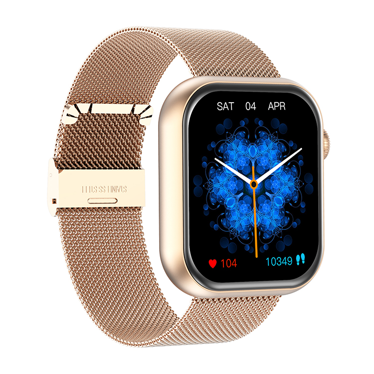 Q18スマートウォッチ心拍数モニタリングAndroid IOS用1.83インチ