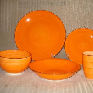 Fabricante de China, colorido de cerámica, vajilla de cerámica de cena de juegos para la venta al por mayor