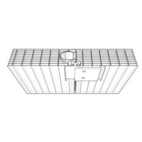 Panneau de couverture rectangulaire en polycarbonate alvéolaire à clipser pour la construction de auvents de passerelles extérieures, OEM ODM