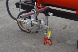 Gasoline Engine Cold <b>Paint</b> Road Line Marking Machine with Air Compressor, <b>Hand</b> Push Road Line Striper for Parking Lot - Product Image 4