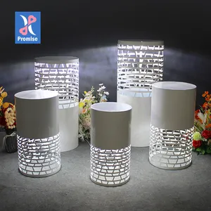 Designed Openwork Luminous Flower Stand Wholesale Wedding Supplies for Road Guide Decoration