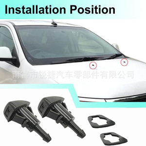 Boquillas de Lavaparabrisas para Ford Chrysler Jeep Grand Cherokee, Tipo Mecánico de Plástico 4805742AB 4805742AA - Product Image 1
