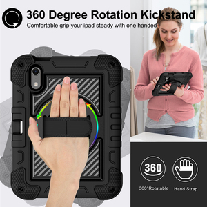 Robusto 360 °   Custodia Girevole 3-in-1 Antiurto in Silicone e PC con Cinghia per <span class=keywords><strong>iPad</strong></span> <span class=keywords><strong>Mini</strong></span> 8, per Acquirenti B2B (Scuole, Settore Medico) - Product Image 3