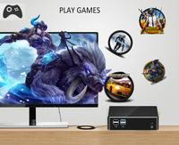Core I3 7100U Slim Mini PC Micro Computadora de bolsillo de escritorio Placa base única DDR4 M.2 SSD 4K NUC TV BOX HTPC