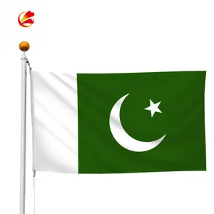 Bendera Nasional Negara Pakistan Iklan Promosi 3X5 Kaki Bendera Kustom Semua Bendera Olahraga