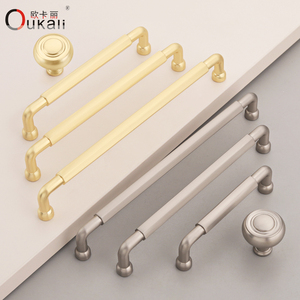 Oukali New Release Modern Furniture Cabinet Kitchen Cupboard Zinc Alloy Nickel 160mm Pull Handles - Product Image 3