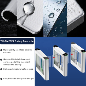 Yüksek Güvenlikli Erişim Kontrol Sistemleri Havaalanı Güvenlik Turnikesi Elektrikli Giriş Bariyeri Otomatik Salıncaklı Hızlı Geçiş Kapısı 304 - Product Image 3