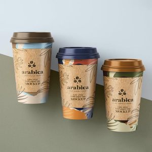 Taza de papel de café con logotipo, diseño personalizado, <span class=keywords><strong>tazas</strong></span> de café biodegradables con tapas, venta al por mayor - Product Image 4