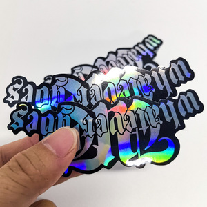Customized <strong>Printing</strong> Hologram Vinyl Die Cut <strong>Sticker</strong> Maker Waterproof Permanent Adhesive PVC Custom <strong>Brand</strong> logo Decorative <strong>Stickers</strong> - Product Image 2