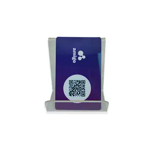 Logo Printed QR Code Ntag 213 / 215 / 216 13.56mhz NFC PVC Card Plastic For Business Card/ Google Review Card