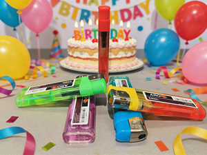 Briquet à gaz électronique personnalisé en plastique, promotionnel, rechargeable, moderne, luxueux, coupe-vent, écologique, certifié ISO9994, pour cigarettes - Product Image 3