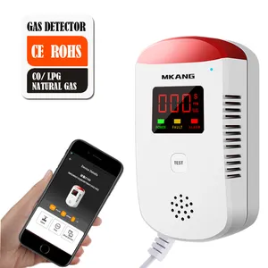 Detector de gás digital lpg, detector de gás digital gsm lng/co/ch4/propano/gás natural detector de gás lpg doméstico com bateria