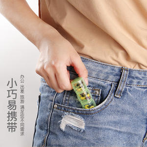 Boîte à pilules portable à 28 compartiments en PP avec ressort pour le stockage hebdomadaire des pilules - Product Image 4