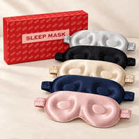 Masque de sommeil 3D en soie de mûrier, broderie de logo personnalisée, vente en gros d'usine, masques de sommeil en gros pour commandes importantes