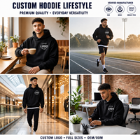 Felpa con Cappuccio Oversize Personalizzata in Cotone Pesante per Uomo, Stile Streetwear
