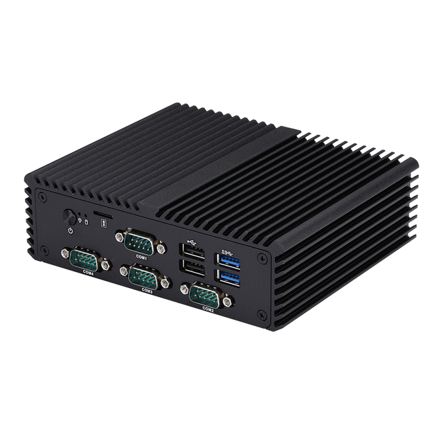 Qotom Mini Industrial PC Intel Core I3-10110U/ I5-10210U Processor 4x COM DP HD Mini Desktop PC I3 I5