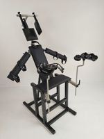 Chaise multifonctionnelle BDSM, mobilier et outil auxiliaire, avec menottes de retenue et barre d'écartement des jambes, chaise de bondage