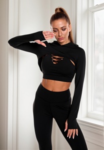 Tuta Yoga personalizzata <span class=keywords><strong>taglie</strong></span> <span class=keywords><strong>forti</strong></span> abbigliamento <span class=keywords><strong>da</strong></span> <span class=keywords><strong>donna</strong></span> abbigliamento sportivo Push up reggiseno sportivo a vita alta Leggings per donne set Fitness abbigliamento <span class=keywords><strong>da</strong></span> palestra - Product Image 6