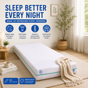 E <b>Z</b> <b>Bed</b> Twice full foam <b>mattress</b> delivers dual feel comfort with soft and firm support for homes hotels and guest bedrooms - Product Image 1