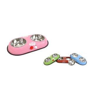 Comedero Doble para Perros y Gatos con Dispensador Automático de Comida/Agua, 12 cm de Profundidad, Uso en Interiores - Product Image 2
