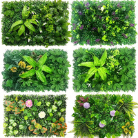 Décor de toile de fond de mur d'herbe Panneaux muraux de verdure Faux panneaux de clôture de confidentialité de verdure Faux décor d'herbe