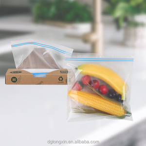 Bolsa con cierre hermético biodegradable y compostable, amigable con el medio ambiente, de PBAT y PLA para alimentos. - Product Image 3