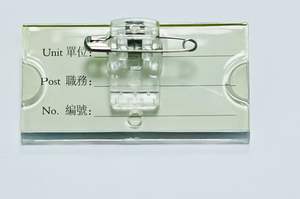 Tarjeta de imagen acrílica con Clip de Metal y Pin, insignia de nombre de personal de alta calidad, gran oferta, venta al por mayor - Product Image 5