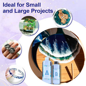 Résine époxy AB anti-jaunissement sans bulles, idéale pour la fabrication de bijoux DIY, l'artisanat et les kits de résine époxy pour moules en bois - Product Image 2