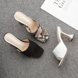 CSS57 di nuovo modo peep toe muli stampa serpente chiaro <span class=keywords><strong>tacchi</strong></span> a spillo - Product Image 5