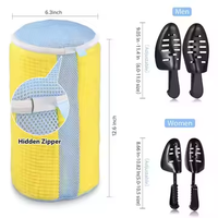 Sac à linge pliable en microfibre pour chaussures, écologique, réutilisable, lavage en machine, anti-déformation, protection haute efficacité