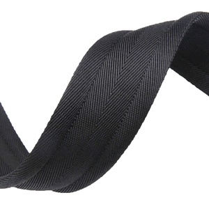 Nylon Padding Webbing Tape for <strong>Backpack</strong> <strong>Straps</strong> Black 1 1/2'' 45mm 55mm Wide in Stock - Product Image 1