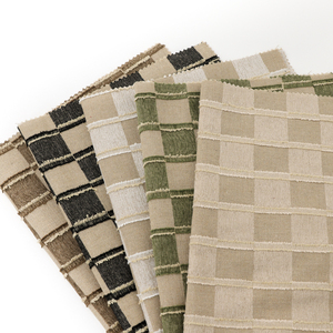 Tissu en gros à carreaux 100 % coton teint en fil, <span class=keywords><strong>motif</strong></span> floral uni, jacquard, pour costume - Product Image 1