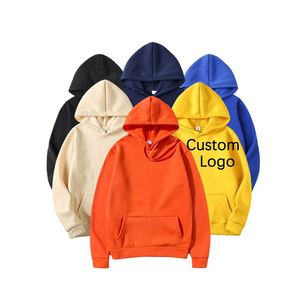 Custom Printed Hoodies <b>Men</b> Polyester <b>Sweatshirts</b> with Embroidered Blanks Hooded Manufactured Wholesale logo Hoodies - Product Image 1