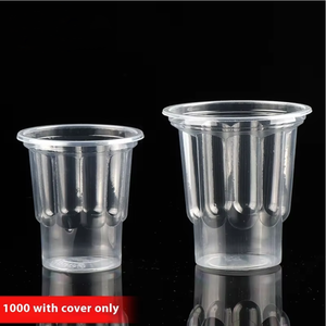 Tasse à Sundae en PP jetable avec couvercle pour boissons froides Tasse à pudding au lait à double peau épaissie de style <span class=keywords><strong>KFC</strong></span> pour usage commercial - Product Image 2