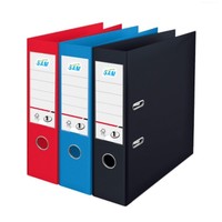 Carpeta de Archivos de Papel con Cubierta de PP o PVC A4 FC, Diseño Personalizado, Carpeta de Almacenamiento de Documentos de 2 Anillas, Archivadores de Palanca