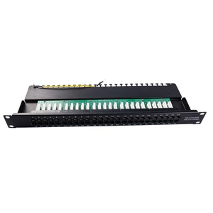 Panneau de brassage téléphonique RJ11 Cat3 25/50 ports conforme TIA/EIA, 1U 19 pouces, pour infrastructure de réseau vocal d'entreprise - Product Image 6