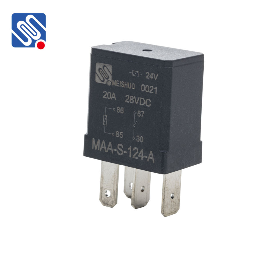 Meishuo MAA 12V 35A Waterproof Black Violet Relay Switch for Car New Reliability for Automobile Fog Lamp Air Conditioner