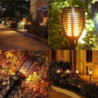 Lampen aussen bereich lampada solare Flame yard Lawn Lamp Led Pathway Ground Outdoor Landscape Waterproof Solar Garden light